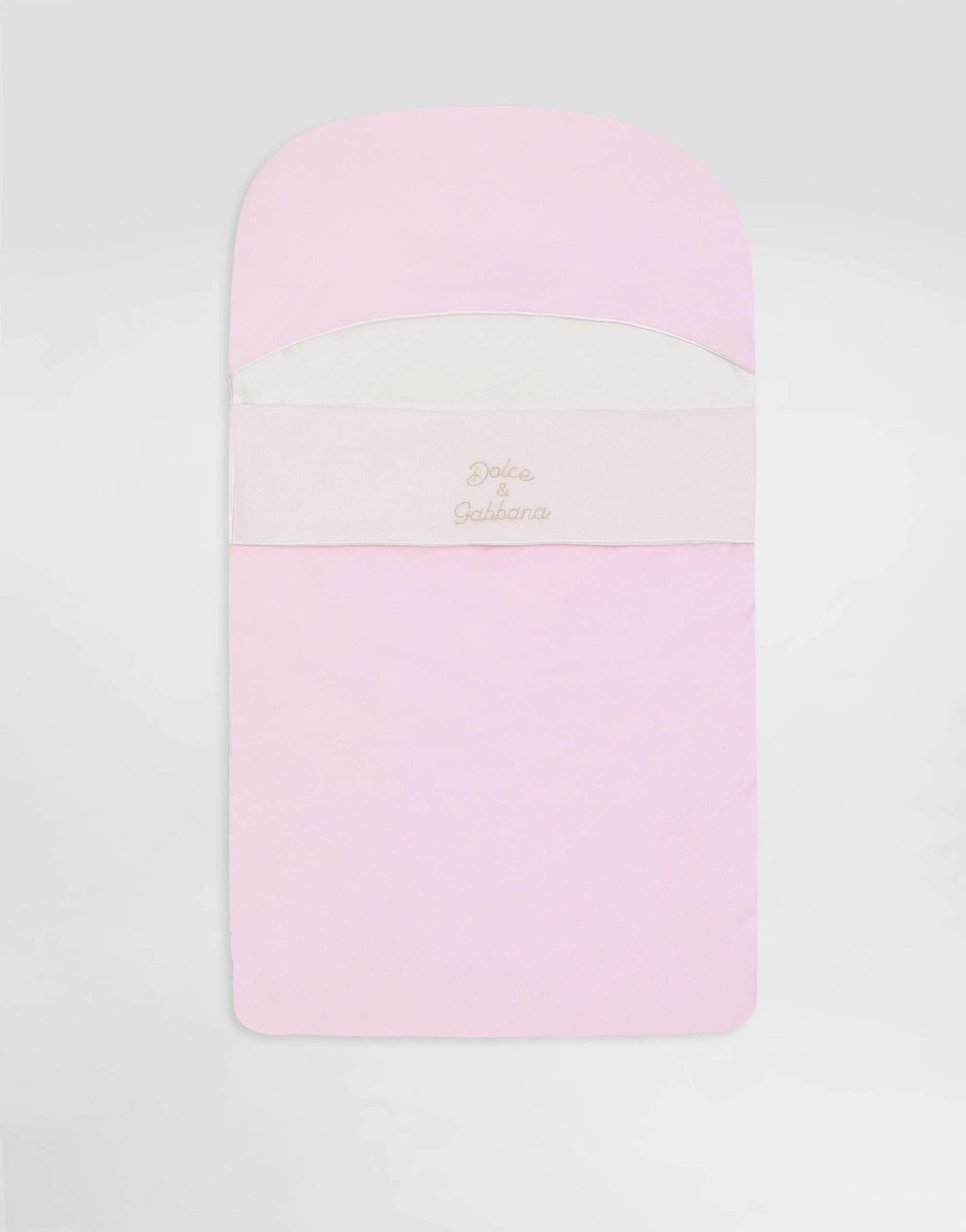 Dolce & Gabbana Kids' Baby Interlock and Linen Nest with Embroidery - 1