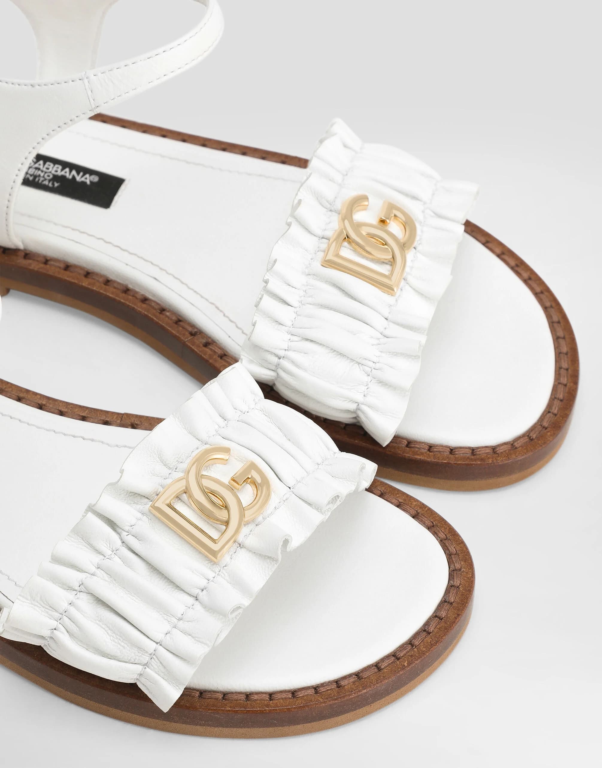 Dolce & Gabbana Kids Nappa Leather Sandals - 2