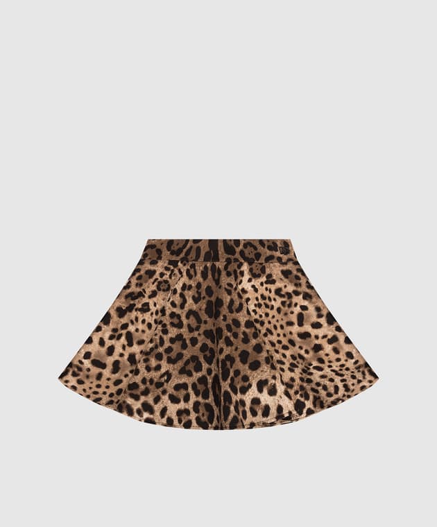 Dolce & Gabbana Kids Leopard-Pattern Skirt - 1