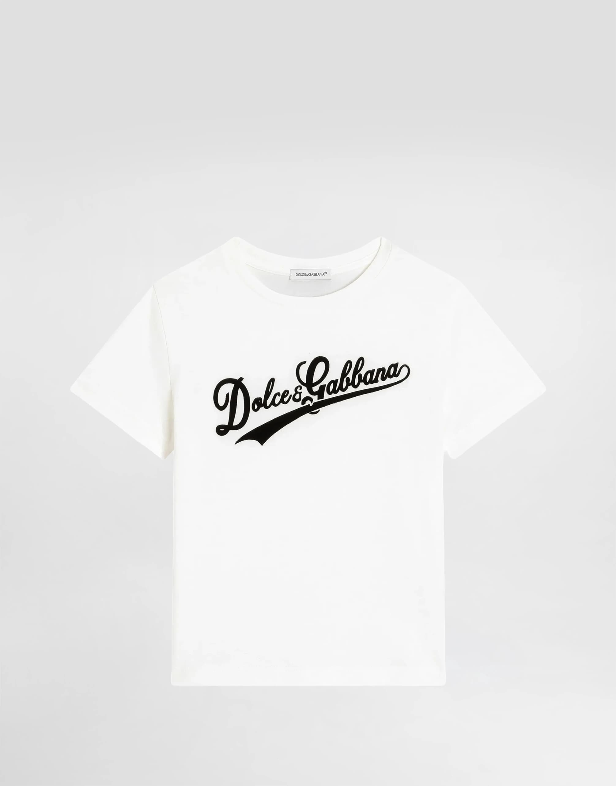 Dolce & Gabbana Kids' T-Shirt with DG Logo - 1