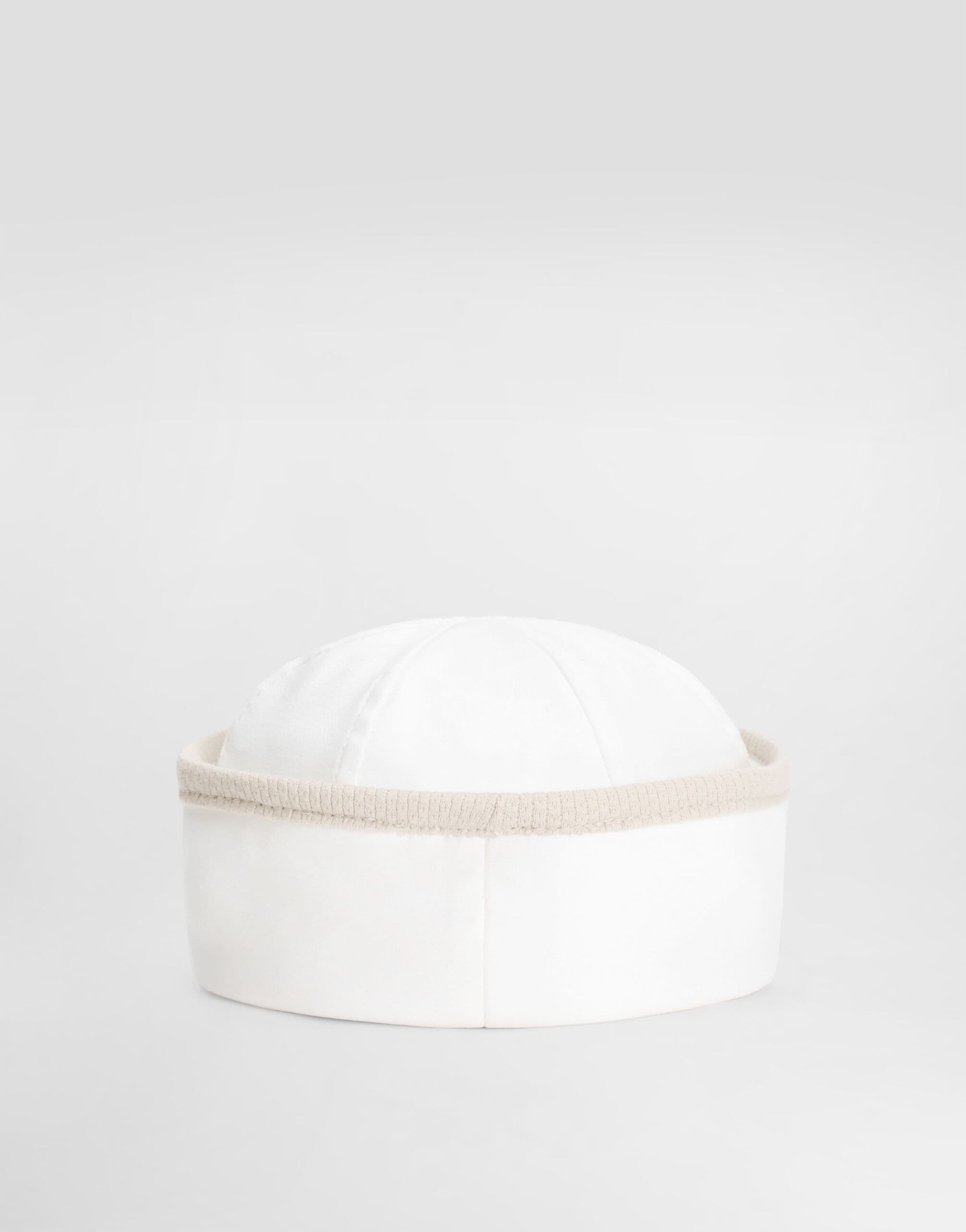 Dolce & Gabbana Kids Interlock & Piqué Sailor Cap with Embroidery - 2