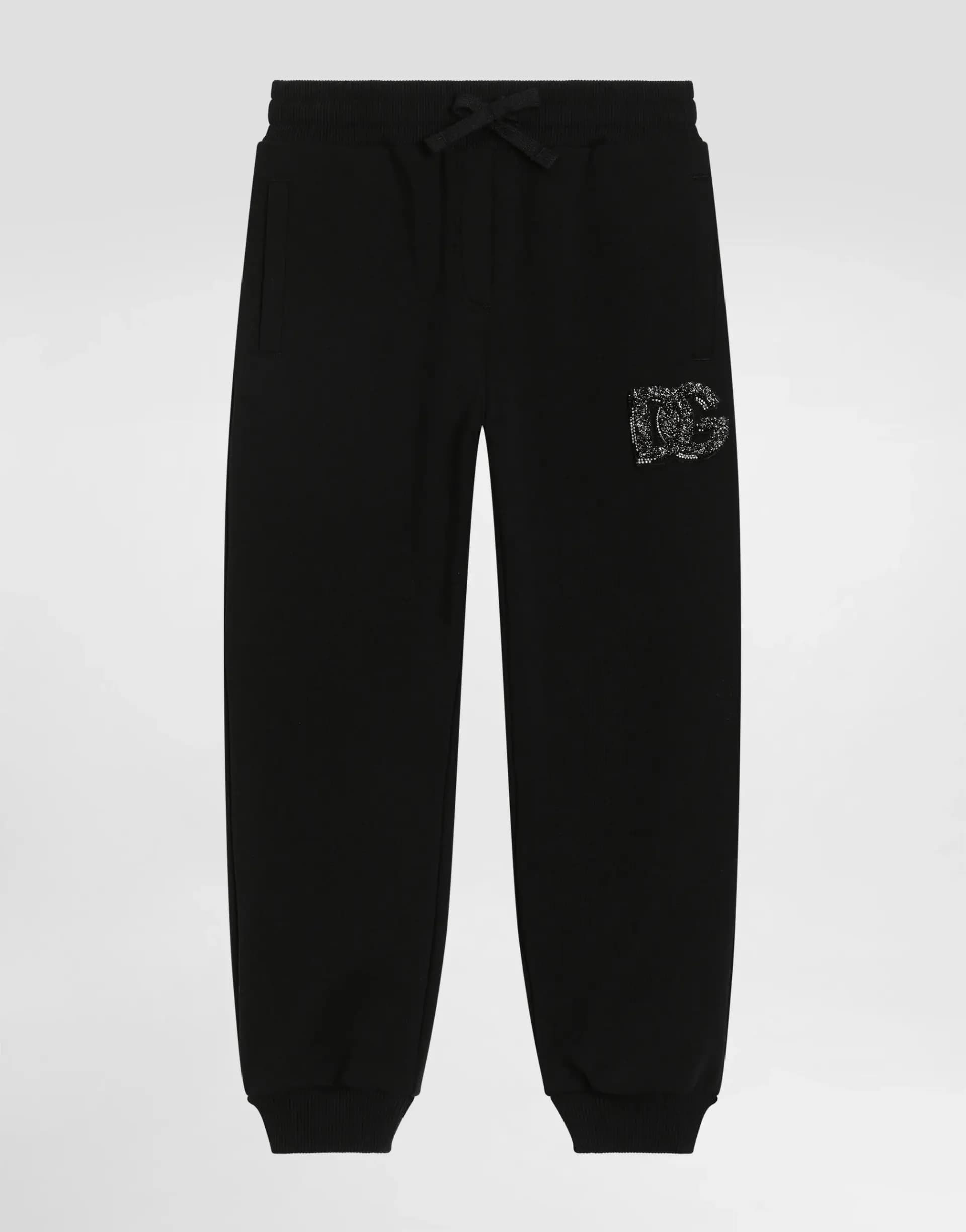 Dolce & Gabbana Oversize sweatpants with DG logo and rhinestones - 1