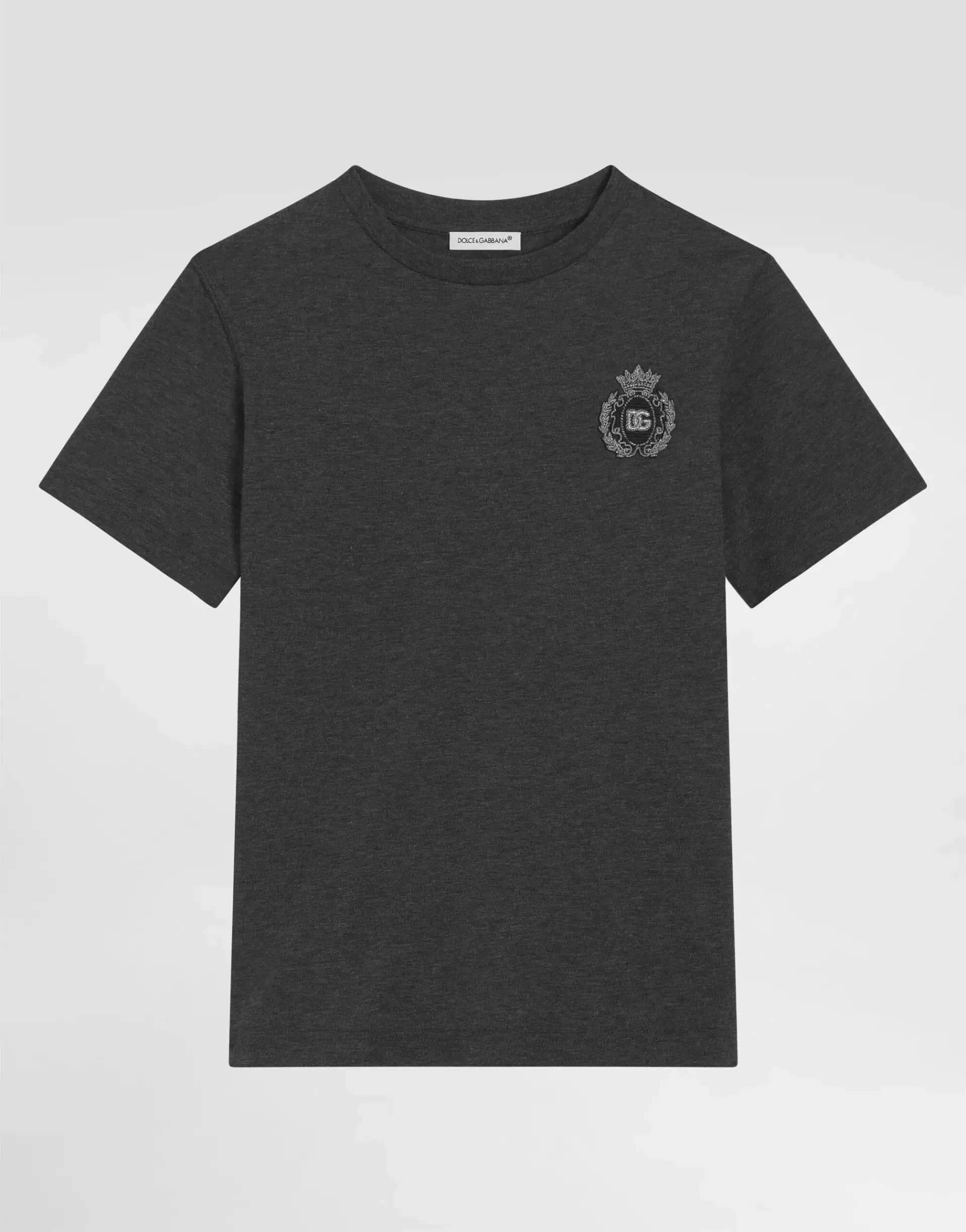 Dolce & Gabbana Kids Jersey T-Shirt with DG Patch - 1