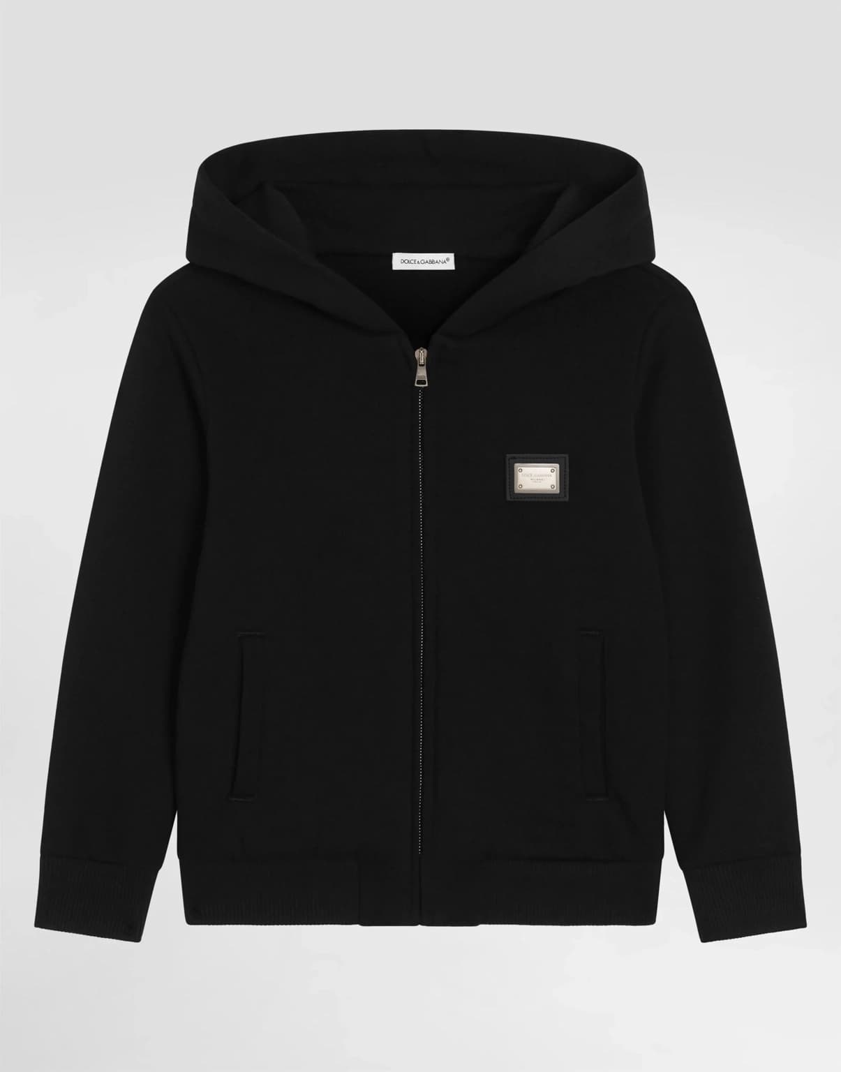 The Dolce & Gabbana Essential Black Zip-Up Hoodie - 1