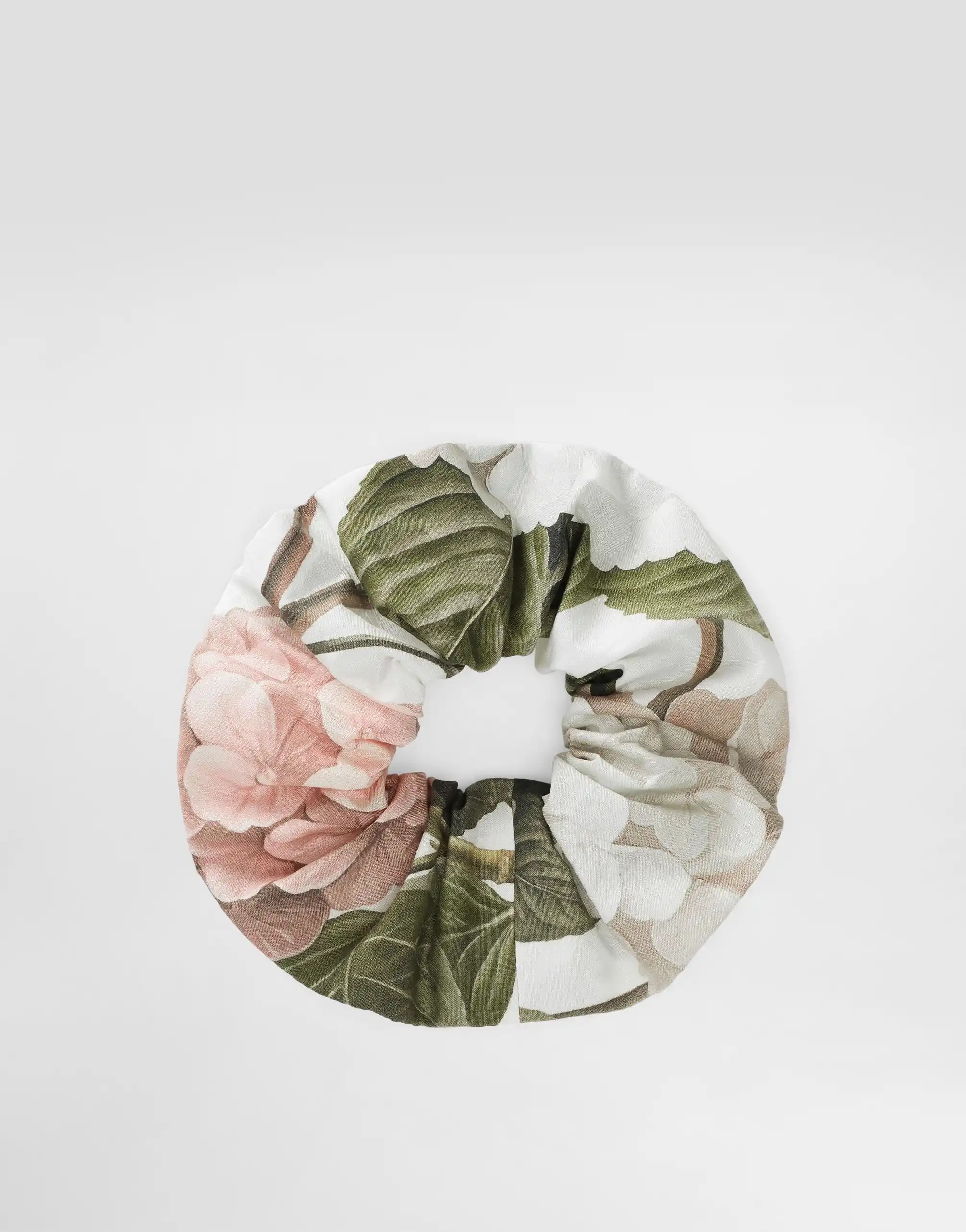 Dolce & Gabbana Kids Hydrangea-Print Poplin Scrunchie