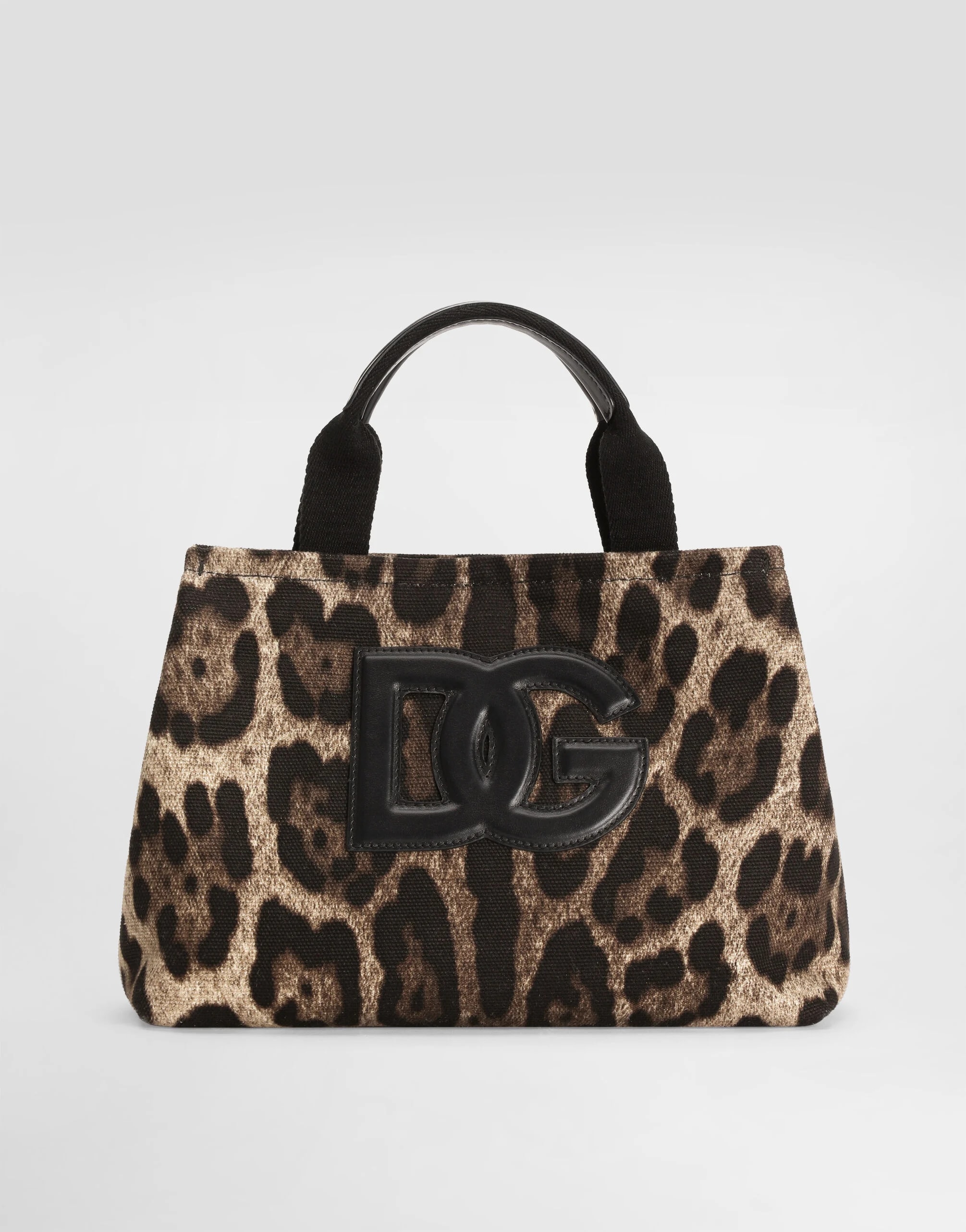 Dolce & Gabbana Kids Leo-Print Canvas Tote Bag